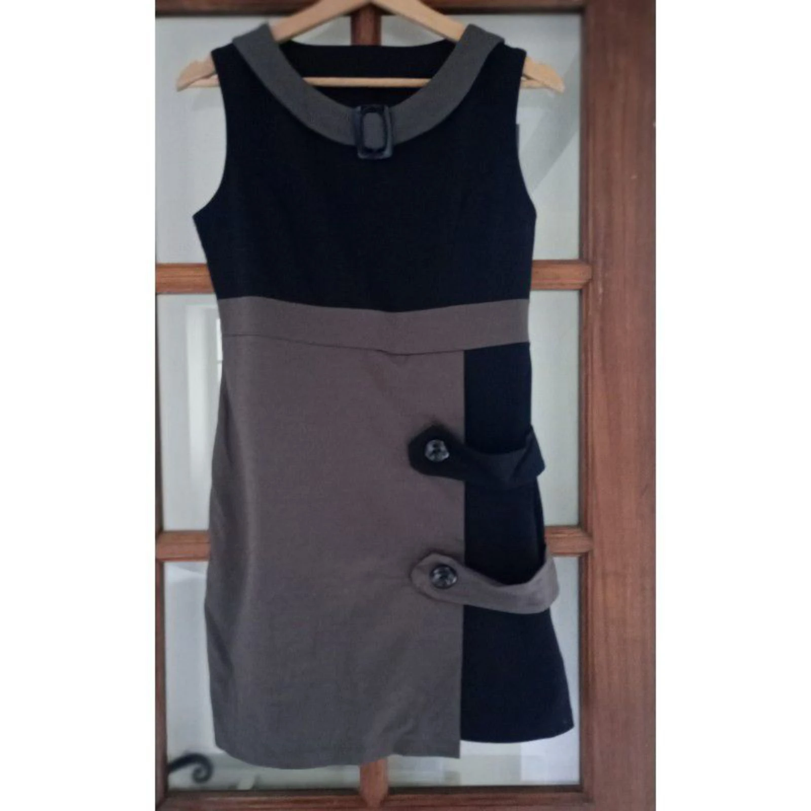 Vestido bicolor tamanho 36 em ótimo estado – photo 2